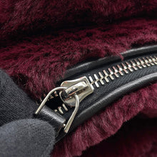 将图像加载到图库查看器中，MONCLER Fur Shoulder Bag Bordeaux/BlackF209B5L60000 02SJR Fur Leather
