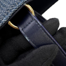 Load image into Gallery viewer, Ferragamo Logo 2-Way Denim Tote Bag Blue Cotton
