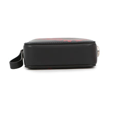 Load image into Gallery viewer, Valentino Garavani Logo Graffiti Shoulder Bag Black/Red Leather
