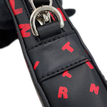Load image into Gallery viewer, Valentino Garavani Logo Graffiti Shoulder Bag Black/Red Leather
