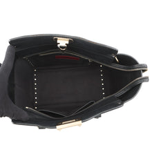 Load image into Gallery viewer, Valentino Garavani Rock Studded 2WAY Tote Bag Black Leather

