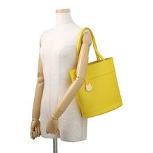 将图像加载到图库查看器中，Ferragamo Charming Logo Tote Bag Yellow217533 770685 Leather Size Small
