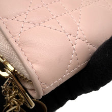 Load image into Gallery viewer, Dior Cannage Lady Dior Round Zip Long Wallet PinkS0007ONMJ_M973 Leather

