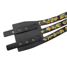 Load image into Gallery viewer, Dior Belt Size 70 Black/Yellow Leather
