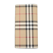 Load image into Gallery viewer, BURBERRY Check Pattern Long Wallet Brown/Multicolor PVC
