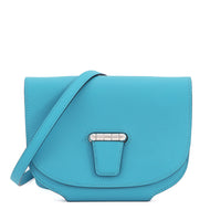 HERMES Mini Convoyeur Turquoise Swift Leather
