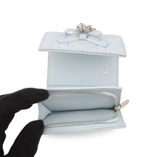 将图像加载到图库查看器中，Dior cannage compact wallet Light BlueS2608PUQA Leather
