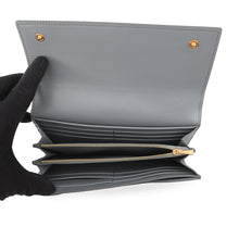 Load image into Gallery viewer, CELINE Large flap wallet Medium Gray10B563BEL Leather
