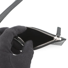 Load image into Gallery viewer, BALENCIAGA Cash Card Case with Key Ring Black/White594548 Leather
