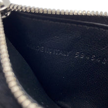 Load image into Gallery viewer, BALENCIAGA Cash Card Case with Key Ring Black/White594548 Leather
