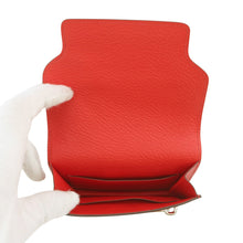 将图像加载到图库查看器中，HERMES Roulis Ruri Slim Rouge Coeur Chevre Myzore Goatskin
