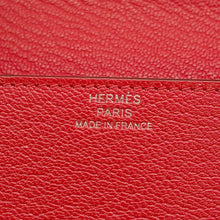 将图像加载到图库查看器中，HERMES Roulis Ruri Slim Rouge Coeur Chevre Myzore Goatskin
