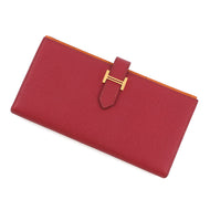 HERMES Bearnsfre Verso Ruby/Orange Epsom