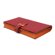 Load image into Gallery viewer, HERMES Bearnsfre Verso Ruby/Orange Epsom
