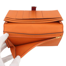 Load image into Gallery viewer, HERMES Bearnsfre Verso Ruby/Orange Epsom
