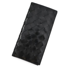 Load image into Gallery viewer, Bottega Veneta INTRECCIATO Bi-fold Long Wallet Black Leather
