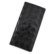 Bottega Veneta INTRECCIATO Bi-fold Long Wallet Black Leather