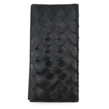 Load image into Gallery viewer, Bottega Veneta INTRECCIATO Bi-fold Long Wallet Black Leather
