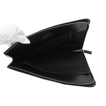 将图像加载到图库查看器中，PRADA Clutch Bag Black2VN003 Leather
