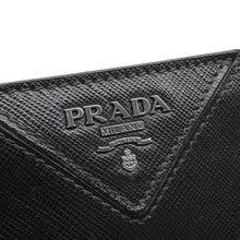 将图像加载到图库查看器中，PRADA Clutch Bag Black2VN003 Leather
