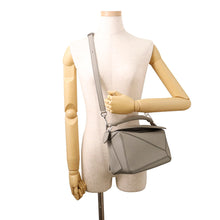 Load image into Gallery viewer, LOEWE Puzzle bag Gray322.30.S21 Leather Size Small
