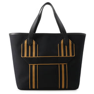 HERMES Pure Sangle Black/Caramel Toile Military Taurillon Clemence Size 37