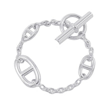 将图像加载到图库查看器中，HERMES Chaine d'Ancre Farandole Bracelet Size XS SV925
