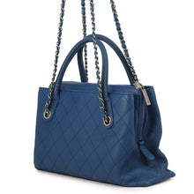 将图像加载到图库查看器中，CHANEL Wild Stitch 2WAY ChainShoulder BlueA94850 Caviar Leather
