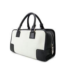 将图像加载到图库查看器中，LOEWE Amazona Limited Edition White/Black35279A03PL Leather Size 28
