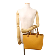 Load image into Gallery viewer, LOEWE Anagram Tote SaffronYellowA717S72X03 Leather Size Small
