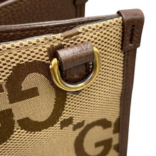 Load image into Gallery viewer, GUCCI Jumbo GG 2WAY Tote Bag Beige/Brown678839 Canvas Leather
