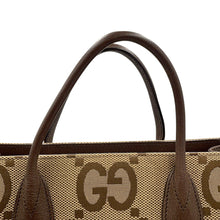 Load image into Gallery viewer, GUCCI Jumbo GG 2WAY Tote Bag Beige/Brown678839 Canvas Leather
