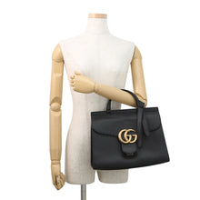 Load image into Gallery viewer, GUCCI GG Marmont 2WAY Handbag Black421890 Leather
