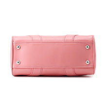 将图像加载到图库查看器中，PRADA Logo 2-Way Bowling Bag Pink1BB071 Leather
