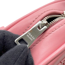 将图像加载到图库查看器中，PRADA Logo 2-Way Bowling Bag Pink1BB071 Leather
