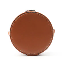Load image into Gallery viewer, CELINE Triomphe Tambour Shoulder Bag Tan195192 PVC Leather Size Medium
