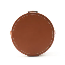 Load image into Gallery viewer, CELINE Triomphe Tambour Shoulder Bag White/Brown195192 PVC Leather Size Medium
