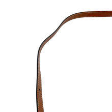 Load image into Gallery viewer, CELINE Triomphe Tambour Shoulder Bag White/Brown195192 PVC Leather Size Medium
