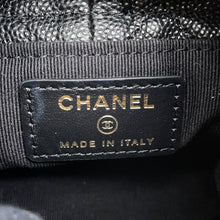 Load image into Gallery viewer, CHANEL Matelasse CC Logo Chain Mini Pouch BlackAP3111 Caviar Leather
