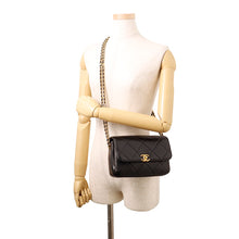 Load image into Gallery viewer, CHANEL Matelasse Mini Flap ChainShoulder Bag BlackAS4862 B16572 Lambskin
