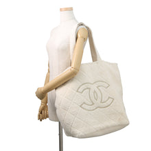 Load image into Gallery viewer, CHANEL Beach bag 3-piece set IvoryAA8042 Cotton100%
