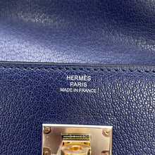 Load image into Gallery viewer, HERMES Kelly Pocket Long Blue Saphir Chevre Shamqila
