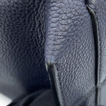 将图像加载到图库查看器中，LOEWE Flamenco Knot Tote Bag Midnight Blue/Black321.12.T30 Leather Size Large
