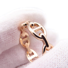 Load image into Gallery viewer, HERMES Chaine d'Ancre Anchene Ring Size PM/58/#18 18K Pink Gold

