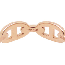 Load image into Gallery viewer, HERMES Chaine d'Ancre Anchene Ring Size PM/58/#18 18K Pink Gold
