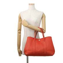 将图像加载到图库查看器中，HERMES Garden Party Rouge Pivoine Negonda Leather Size PM

