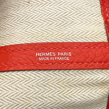将图像加载到图库查看器中，HERMES Garden Party Rouge Pivoine Negonda Leather Size PM
