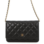CHANEL Matelasse Chain wallet BlackAP0250 Lambskin