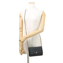 Load image into Gallery viewer, CHANEL Matelasse Chain wallet BlackAP0250 Lambskin
