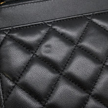 将图像加载到图库查看器中，CHANEL Matelasse Chain wallet BlackAP0250 Lambskin
